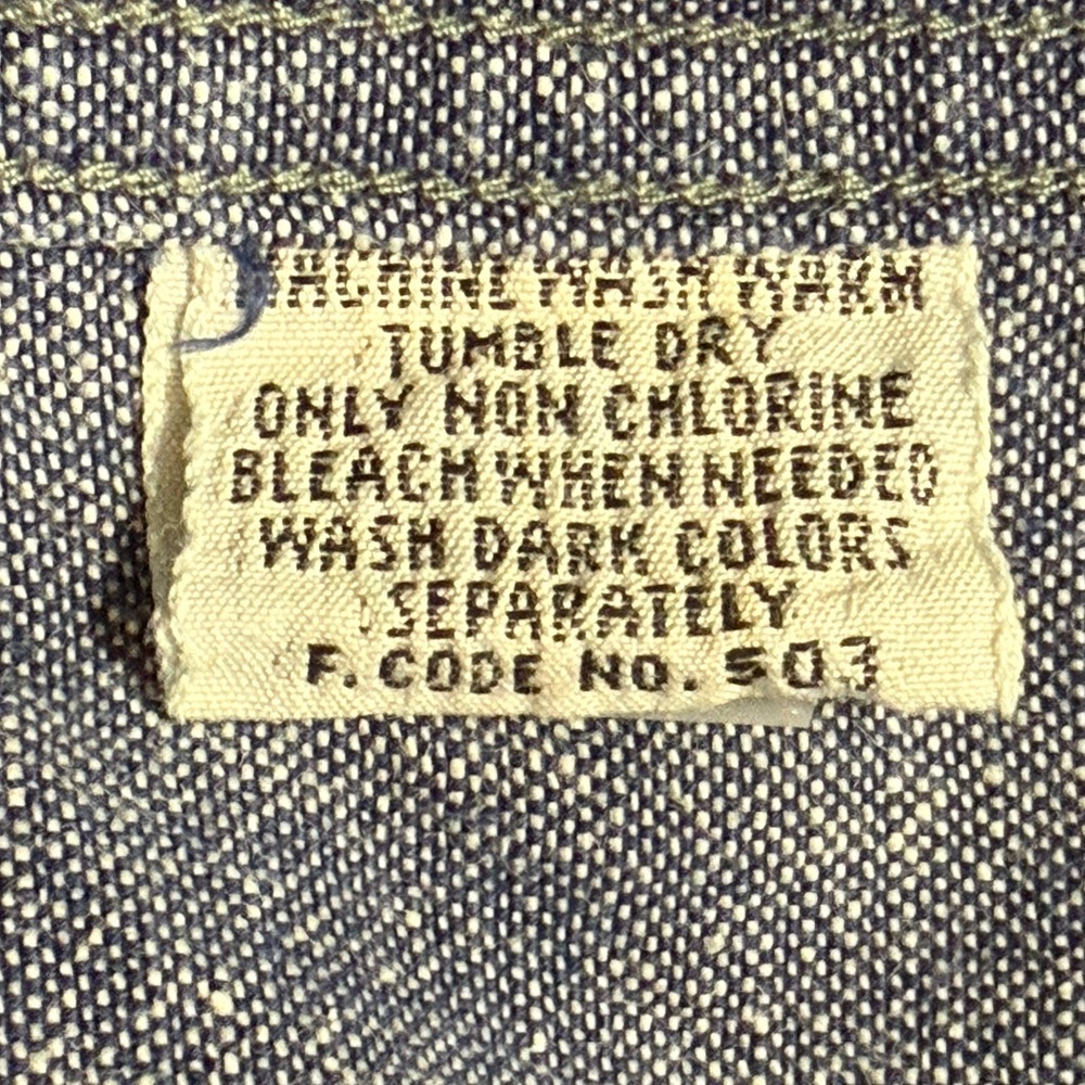Van Heusen Men's Blue Chambray Button Down Shirt Size XL - Picture 9 of 10